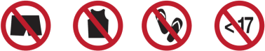 Prohibited Attire Signs
