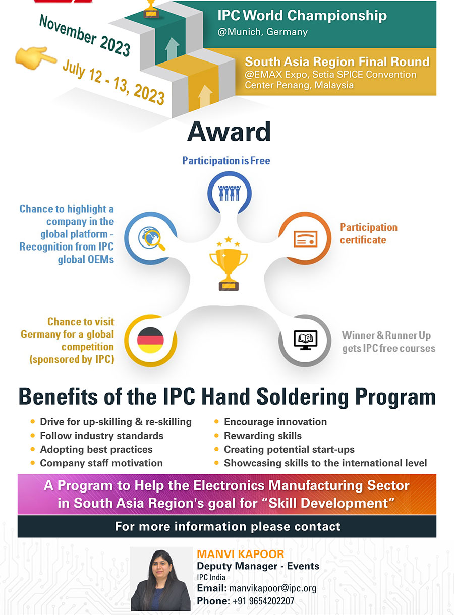 IPC Hand Soldering Competition Penang Manufacturing Expo 2024